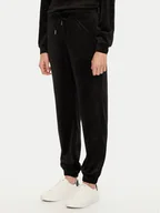Spodnie sportowe damskie - Pieces Spodnie dresowe Silli 17154432 Czarny Regular Fit - miniaturka - grafika 1