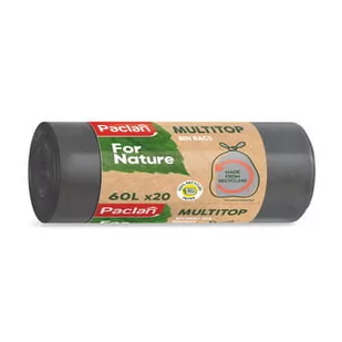 Paclan Multitop Worki na śmieci 60l 20szt Eko - Worki na śmieci - miniaturka - grafika 1