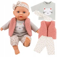 Lalki dla dziewczynek - Lalka Bobas Jak Żywa Interaktywna Edukacyjna Miękka Mówi Śpiewa Uczy 2L+ - miniaturka - grafika 1