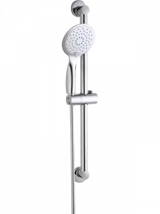 LAVEO NLI 01AD FINO Zestaw natryskowy na drążku Długość drążka: 700 mm Wymiar słuchawki: ? 125 mm Długość węża: 1500 mm Wykończenie: chrom - Zestawy prysznicowe - miniaturka - grafika 1