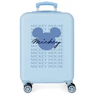 Walizki - Disney Have a Good Time Mickey Signature Walizka kabinowa Niebieski 38x55x20 cms Sztywne zapięcie z boku 35L 2 kg 4 koła Podwójne Bagaż Ręczny, niebieski, Talla única, walizka kabinowa - miniaturka - grafika 1