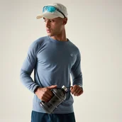 Koszulki sportowe męskie - Dare 2b Koszulka z długim rękawem męska szybkoschnąca Agile Niebieski, Rozmiar: L - miniaturka - grafika 1