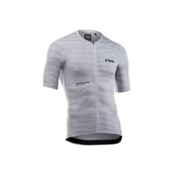 Koszulki rowerowe - Koszulka rowerowa szosa gravel NORTHWAVE Blade Jersey szary - miniaturka - grafika 1