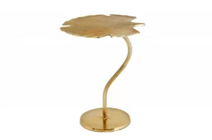 Stolik pomocniczy Gingko złoty 53 cm - Invicta - Ławy i stoliki kawowe - miniaturka - grafika 1