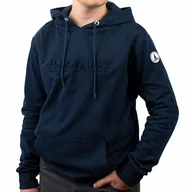 Bluzy męskie - Bluza Kangurka Z Kapturem I Kieszeniami, Nowa Kolekcja,  Captain Mike Granatowa - Xl - miniaturka - grafika 1