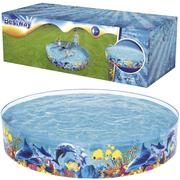 Baseny ogrodowe - Bestway BASEN ROZPOROWY FISH 244X46CM 55031 - miniaturka - grafika 1