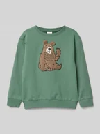 Swetry dla chłopców - Bluza z detalem z motywem - miniaturka - grafika 1