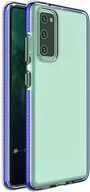 Etui i futerały do telefonów - Samsung Spring Case pokrowiec żelowe etui z kolorową ramką do Galaxy A72 4G ciemnoniebieski - miniaturka - grafika 1