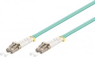 Goobay Cable FOC OM3 0.5m aqua LC UPC/LC UPC - Kable światłowodowe - miniaturka - grafika 1