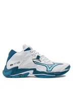 Buty sportowe męskie - Mizuno Buty Wave Lightning Z8 Mid V1GA2405 Biały - miniaturka - grafika 1