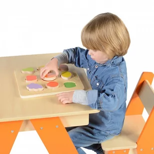Masterkidz Drewniany Sorter Kształtów Masterkidz Kolorowe Owoce MK00620 - Sortery dla dzieci - miniaturka - grafika 1