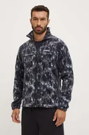 Bluzy męskie - Columbia bluza sportowa Steens Mtn Print kolor czarny wzorzysta - miniaturka - grafika 1