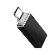 Adaptery i przejściówki - OTG żeński adapter USB na męski USB-C synchronizuje kompaktową czerń - miniaturka - grafika 1