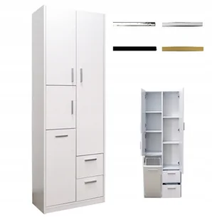 Szafka Łazienkowa stojąca z koszem szer. 60cm Producent Kod: 298K - Szafki łazienkowe - miniaturka - grafika 1