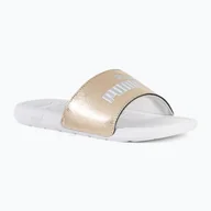 Klapki i japonki damskie - Klapki PUMA Cool Cat 2.0 Metallic Shine puma gold/puma silver/puma white - miniaturka - grafika 1