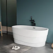 Wanny - VENTE-UNIQUE Wanna wolnostojąca DOMINIKA - 200L - 150*72*58 cm - Kolor biały - miniaturka - grafika 1