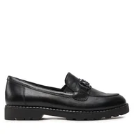 Półbuty damskie - Loafersy Tamaris 1-24322-43 Czarny - miniaturka - grafika 1