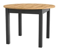 Stoły - Stół Rozkładany Indus 02 105(240)X105 Czarny / Dąb Craft - miniaturka - grafika 1