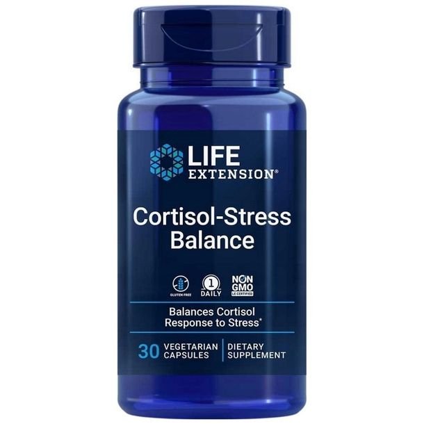 Life Extension Cortisol-Stress Balance Zielona Herbata Relaks 30 kapsułek