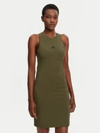 Sukienki - adidas Sukienka codzienna Future Icons Small Logo JE0201 Zielony Slim Fit - miniaturka - grafika 1