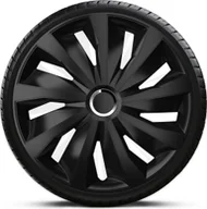 Kołpaki samochodowe - Komplet kołpaków na felgi stalowe Grip Pro Black 15 cali - miniaturka - grafika 1