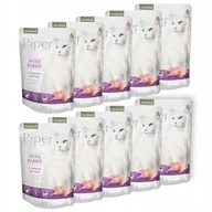 Mokra karma dla kotów - Dolina Noteci PIPER) PIPER CAT Sterelised z Królikiem Zestaw Saszetki 10 x 100g ZEST-PIP-100-10-KR - miniaturka - grafika 1
