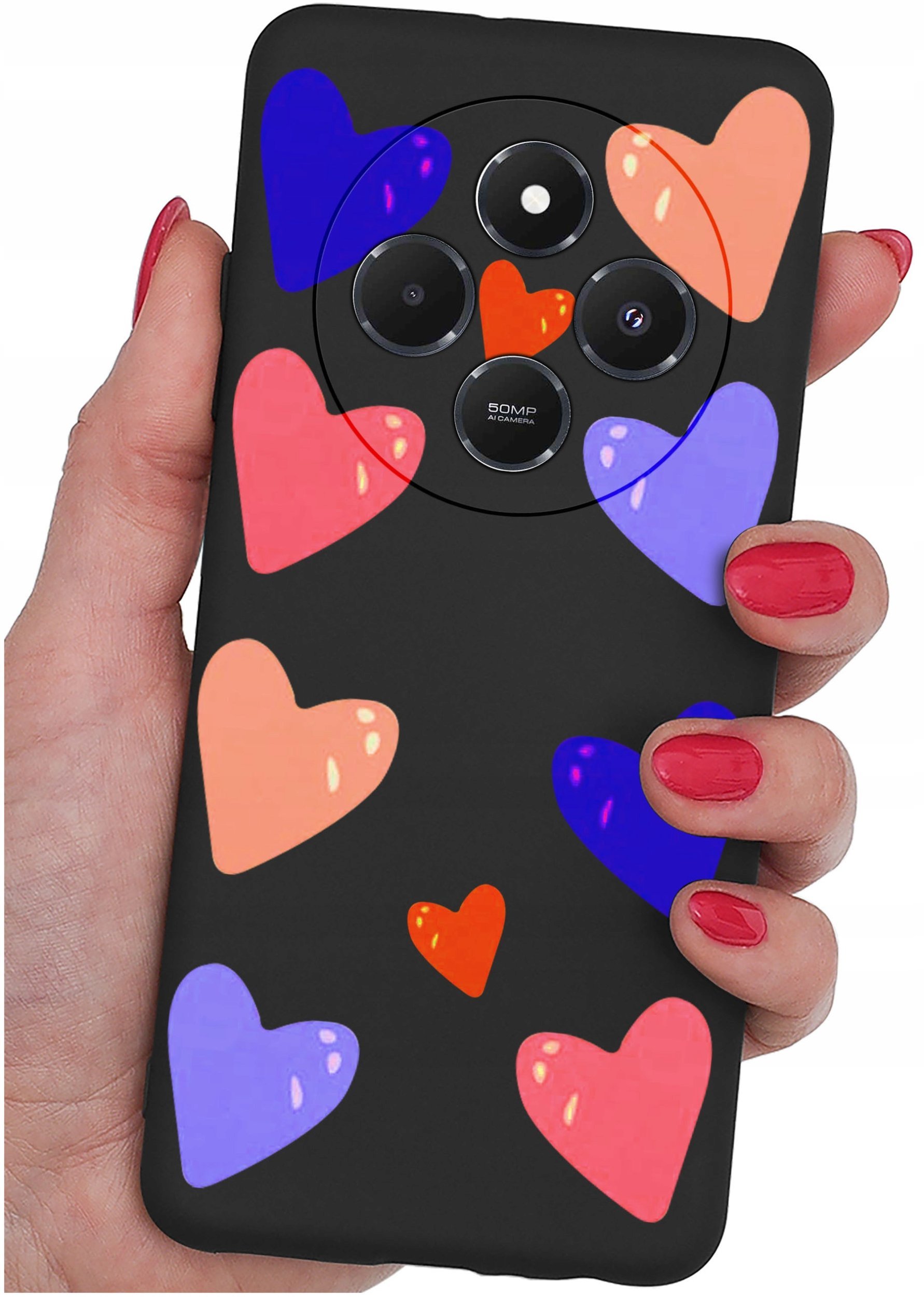 Etui do Xiaomi Redmi 14C WZORYSILIKONOWE MATT CASE + SZKŁO 9H