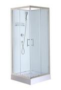 Kabiny prysznicowe - Savana Kabina prysznicowa Liza White 80x80 z brodzikiem Y87-S3T - miniaturka - grafika 1