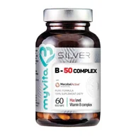 Suplementy naturalne - MyVita SILVER 100% Witamina B-50 Complex MAX 60kaps. 21PRJWIBE1 - miniaturka - grafika 1