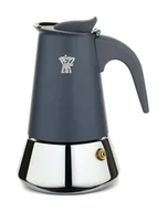 Zaparzacze i kawiarki - PEZZETTI STEELEXPRESS Emaliowana kawiarka stalowa indukcyjna (4 filiżanki) - Szary - miniaturka - grafika 1