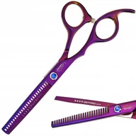 Nożyczki fryzjerskie - GEPARD Degażówki nożyczki praworęczne 6,0 offset fryzjerskie do strzyżenia włosów do salonu linia Superior - miniaturka - grafika 1