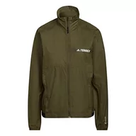 Kurtki damskie - adidas Damska kurtka przeciwwiatrowa W Mt, Olifoc, M, Olifoc, M - miniaturka - grafika 1