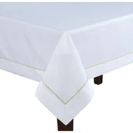 Obrusy i serwetki - Biały Obrus 140x300 Ze Złotą Listwą GOLD - miniaturka - grafika 1