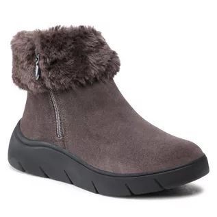 Botki damskie - Scholl Botki Courmayeur F29615 1021 350 Dk Grey - grafika 1