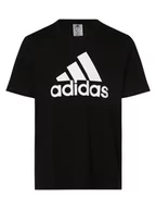 Koszulki męskie - adidas Sportswear - T-shirt męski, czarny - miniaturka - grafika 1