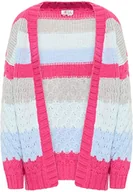 Swetry damskie - IZIA Damski otwarty kardigan z dzianiny, Rosa, XS-S - miniaturka - grafika 1