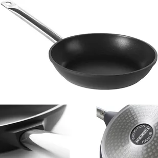 Patelnia indukcyjna Profi Line z odlewu aluminium powlekana tytanem śr. 240 mm - Hendi 629154 - Patelnie - miniaturka - grafika 1