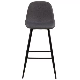 Actona Hoker Z Oparciem Boxhorn Ii 101X46X51 Ciemnoszary - Taborety i hokery - miniaturka - grafika 1