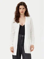Swetry damskie - Vila Kardigan Dalo 14097125 Biały Loose Fit - miniaturka - grafika 1
