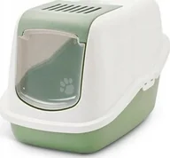 Kuwety dla kotów - Savic SAVIC-TOALETA DLA KOTA NESTOR BOTANICAL GREEN 56x39x38,5cm /4 - miniaturka - grafika 1