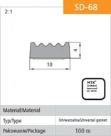 Uszczelki - USZCZELKA SAMOPRZYLEPNA CZARNA D-68/4-0 10*4MM MB - miniaturka - grafika 1