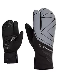 Ziener Unisex DALYO rękawiczki rowerowe, zimowe |wodoszczelne, Soft-Shell, wyściełane, czarno-metaliczny srebrny, 11 - Rękawiczki - miniaturka - grafika 1