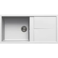 Zlewozmywaki - Elleci UNICO 480 bianco G68 GRANITEK (LGU48068) - miniaturka - grafika 1