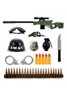 Militaria i wojskowość - Zestaw militarny w siatce - miniaturka - grafika 1
