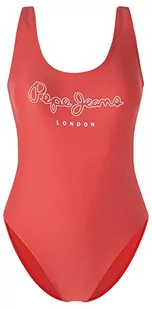 Pepe Jeans Damski jednoczęściowy kostium kąpielowy Olena Studio, czerwony, XL, Czerwony studio, XL - Stroje kąpielowe - miniaturka - grafika 1