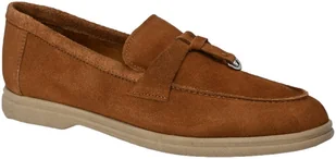 Mokasyny Nessi 24608 Camel W Skóra Naturalna - NESSI - Mokasyny damskie - miniaturka - grafika 1