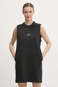 Sukienki - adidas sukienka W AOP Blur kolor czarny mini prosta JG6226 - miniaturka - grafika 1