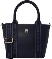 Torebki damskie - TOMMY HILFIGER Damski TH LOGOTAPE MINI TOTE AW0AW17201, NIEBIESKI (Space Blue), OS, Niebieski kosmiczny niebieski, One Size - miniaturka - grafika 1