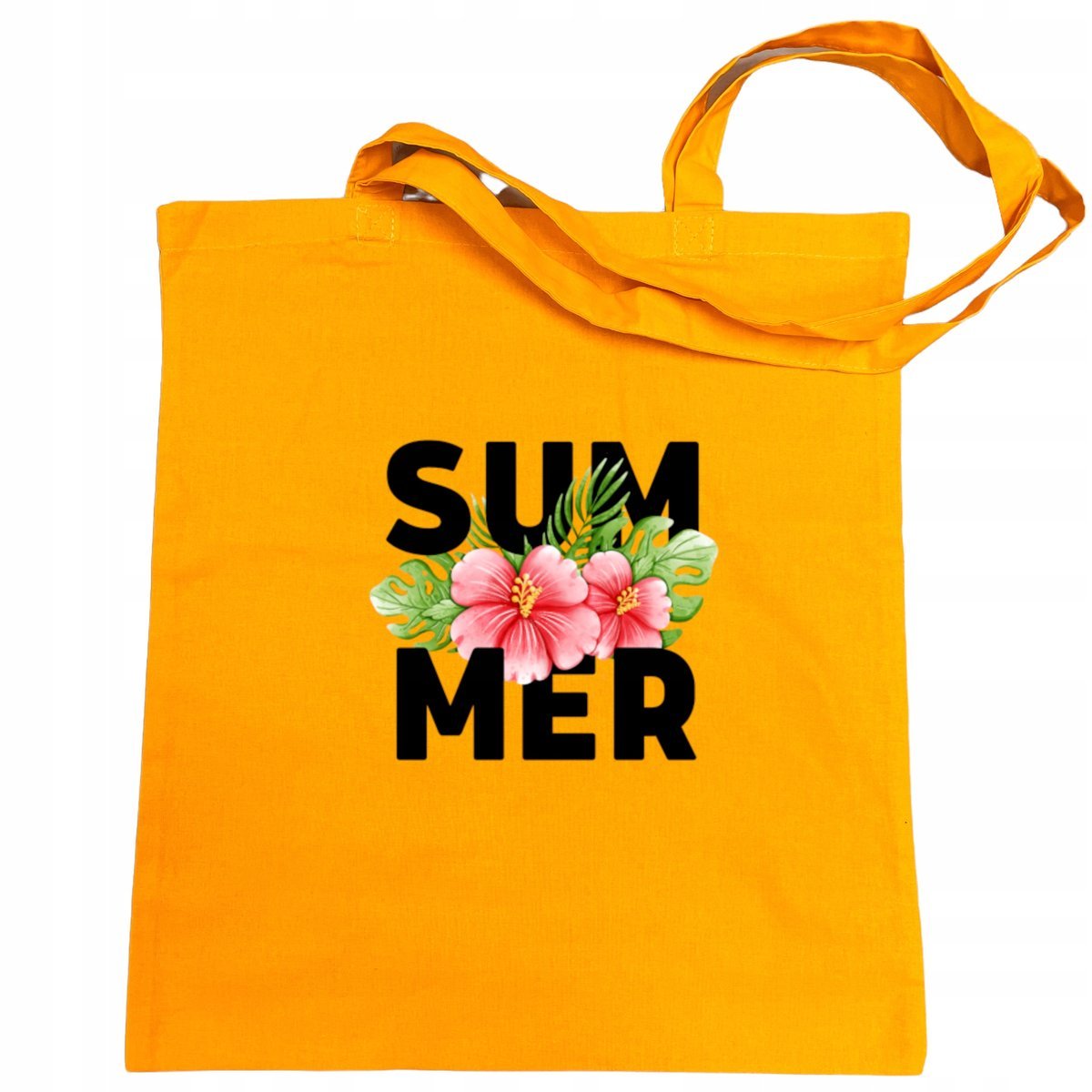 Torba na zakupy wakacyjny nadruk LATO KWIATY