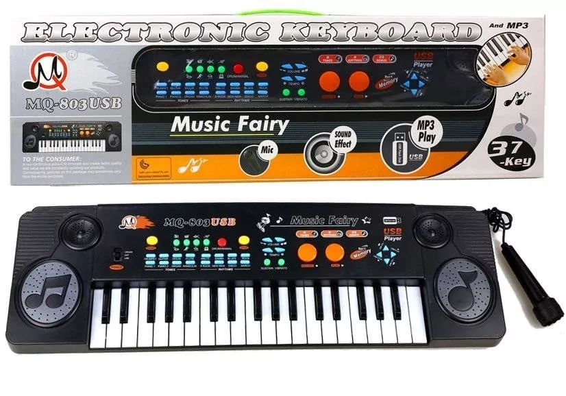 Lean Toys Keyboard Organy z mikrofonem MQ-803 MP3 - wysyłka w 24h !!!